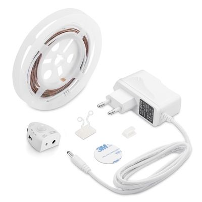Under Bed Light, Dimmable Motion Activated Bed Light 5ft LED Strip with Motion Sensor and Power Adapter,