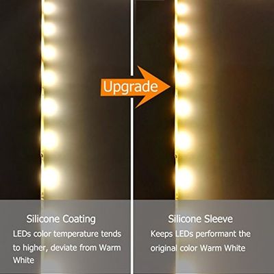 Under Bed Light, Dimmable Motion Activated Bed Light 5ft LED Strip with Motion Sensor and Power Adapter,