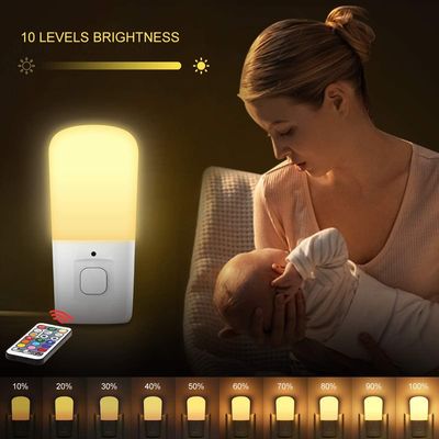 EMC LVD FCC Led Color Changing Night Light / RGB Dimmable Plug In Night Light