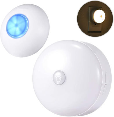 Plug-in Receiver Chimer and Waterproof Transmitter,4 Volume Adjustment Wireless DoorBell Smart Touch LED Night Light