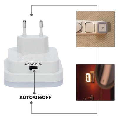 3 Modes 1W ABS 50000hours Wall Plug In Motion Sensor Light