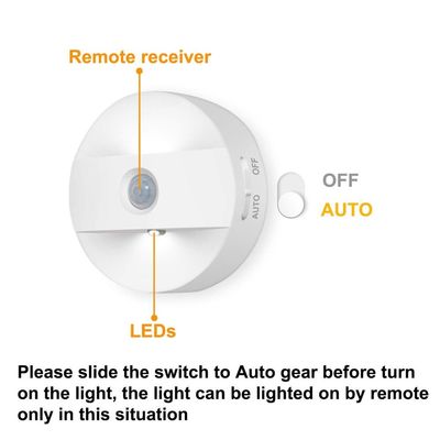 LED Wireless Night Light Remote USB Rechargeable Closet Light Mini Under Cabinet Lights