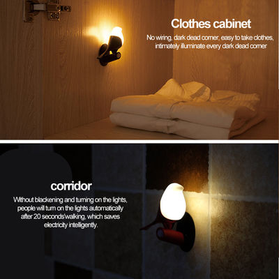 Bird Nightlight Human body induction lamp usb charge Light control led cabinet wardrobe light
