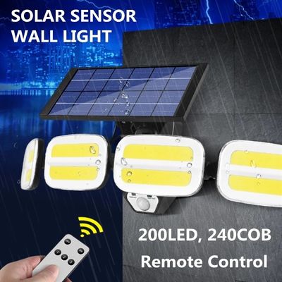 Wireless Big 6V 3W Panel Solar Motion Sensor Wall Light Waterproof