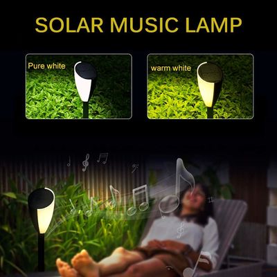 Waterproof Outdoor Pathway Garden Solar LED Music Lawn Lamp Landscape IP65 ROHS Ce 3-YEAR ABS