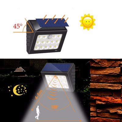 Outdoor Motion Sensor Light, High Brightness 14 LED Wireless Waterproof Solar Powered Security Light Flood Lights