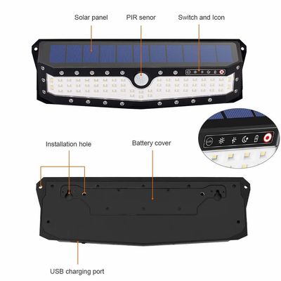 Outdoor Solar Security Lights,79 LED Motion Sensor Super Bright Wall Lights