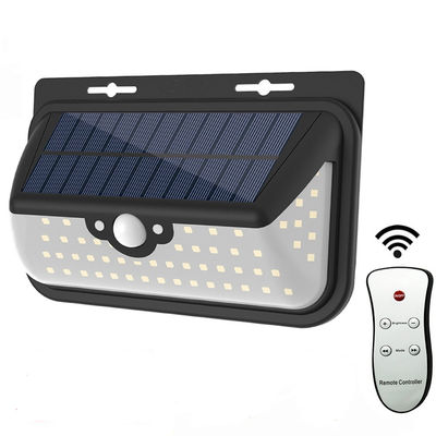 Solar Lights Outdoor, Motion Sensor Light 68 Super Bright LED Wall Lights with Remote Control, Waterproof Solar Lights