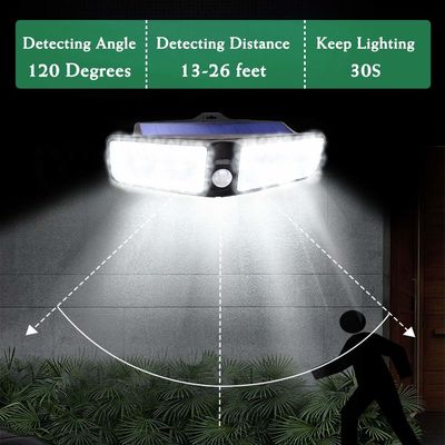 80 LED Outdoor Motion Sensor Light, Solar Motion Lights Outdoor Security for Driveway Step Stair Pool Patio