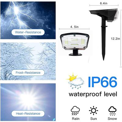 IP55 1.5W Outdoor Solar Landscape Spotlights , 200LM Solar Outside Security Lights