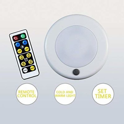 3Pack Remote Control LED Tap Lights Cabinet Light Cool/Warm Adjustable Night Light