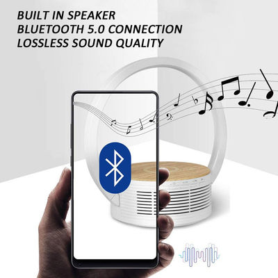 800mAh 2700K Battery Wireless Charger Night Light With Bluetooth 5.0 Speaker