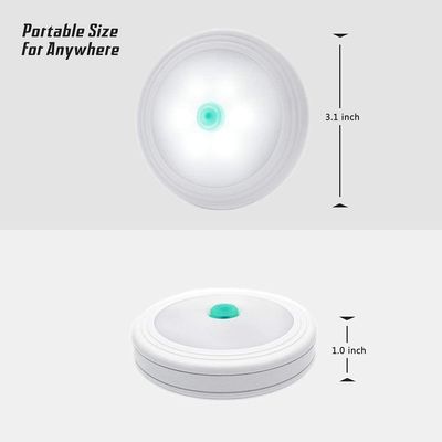 Battery Powered Operated Press Push On/Off Portable Touch Activated Stick on Touch Activated Tap Light LED Puck LiGHT Puck Light