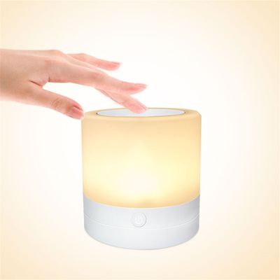 USB Rechargeable 70 Lumens H72mm Touch Sensitive Night Light For Nursing Baby