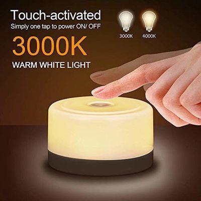 Dimmable DC6V 5000K Touch Sensor Bedside Lamp For Kids Children Adult