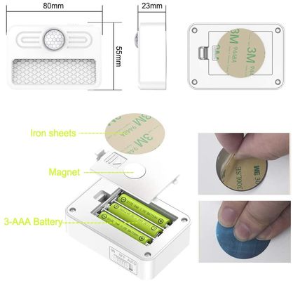 0.5W PMMA Battery Operated Night Light Portable Magnetic Stick 3000K