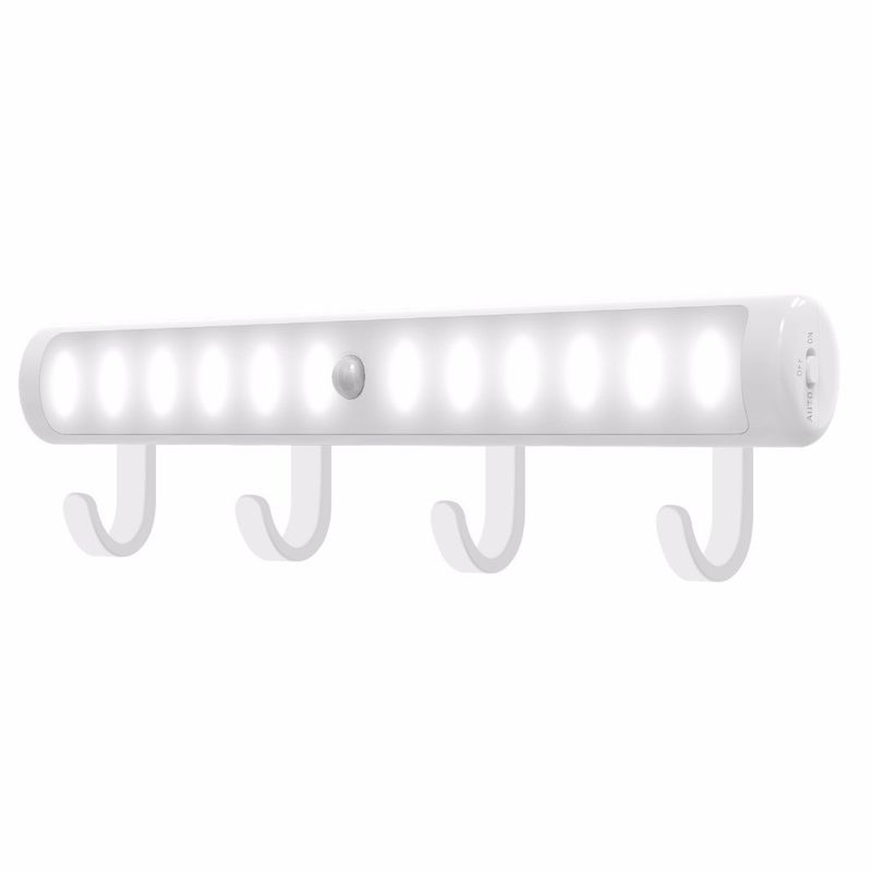 Battery powered PIR Motion Sensor Closet Light With Heavy Duty Hooks ( Removable ) - Magnetic Suction Lamp