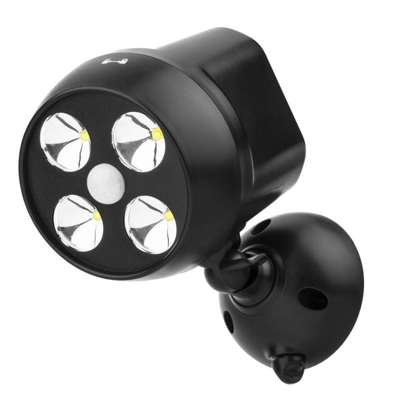 600-Lumen Outdoor LED Security Light, Battery Powered Wireless Motion Sensor Light