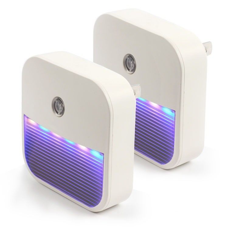 Plug-in Night Light, Warm White LED Nightlight, 4 Level Brightness Dusk-to-Dawn Sensor Light